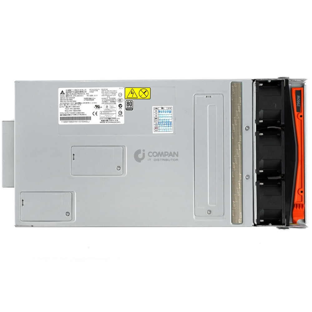 69Y5894 IBM 2980W AC POWER SUPPLY FOR BLADE CENTER H ENCLOSURE